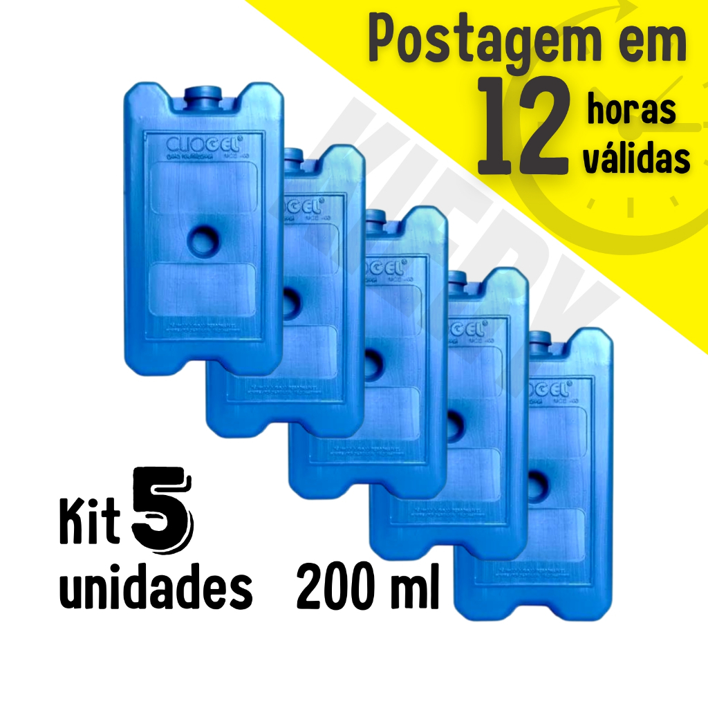 Gelo Artificial Placa Reutilizável Bolsa Térmica Cooler 200ml | Shopee ...
