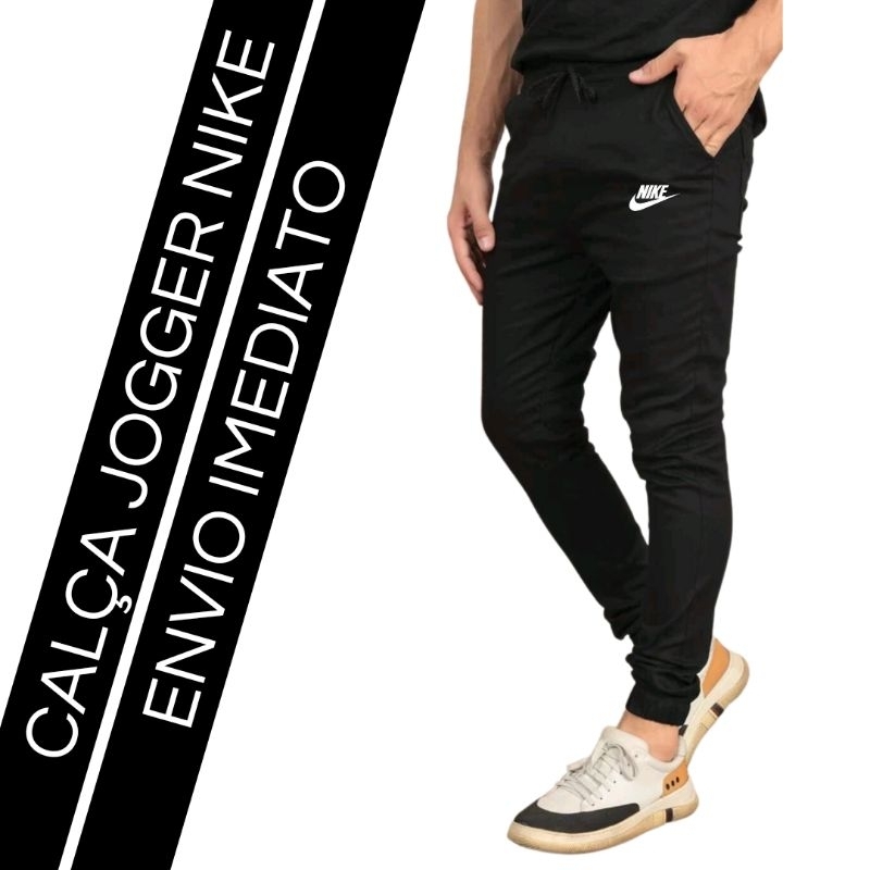 CALÇA JOGGER JEANS/SARJA MASCULINA COM ELASTICO ESTILO JOGADOR- ENVIO  IMEDIATO em Promoção na Shopee Brasil 2024