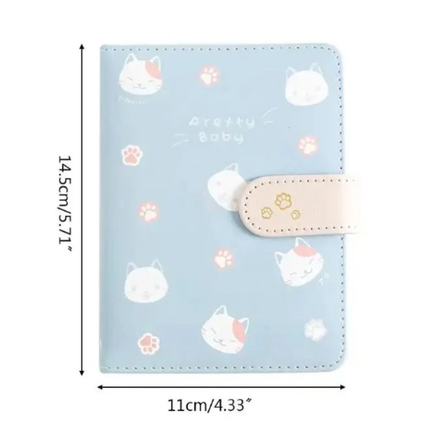 Caderno Gatinho Luxo Fofo Brochura Fecho Magnético Kawaii Shopee Brasil