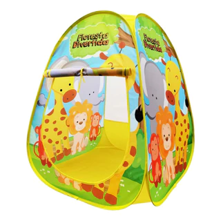 Barraca Infantil Dobrável Toca ou Tenda Cabana Iglu Criança Baby Floresta Divertida DM Toys