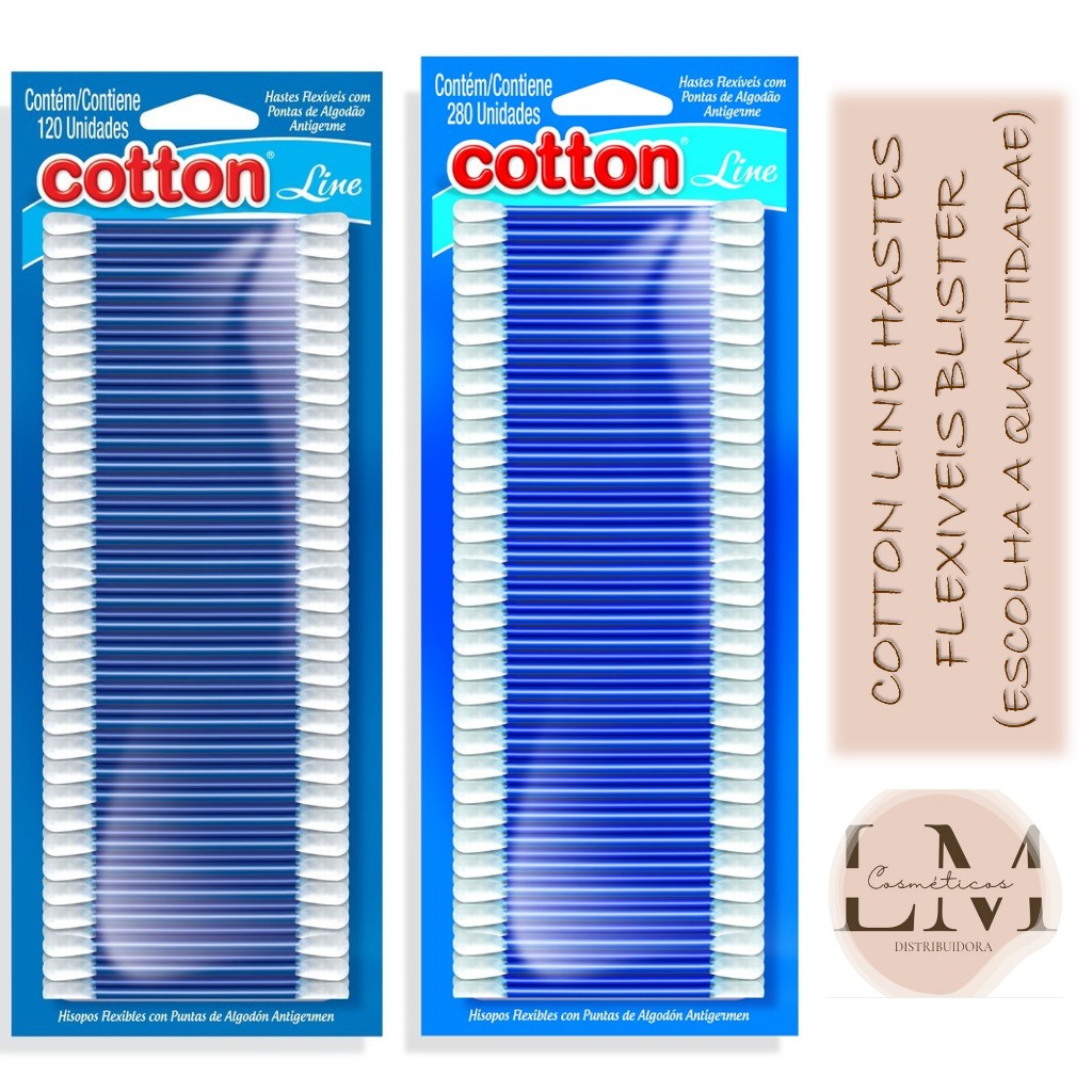 Cotton Line Hastes Flexiveis Blister (Escolha a Quantidadae) | Shopee ...