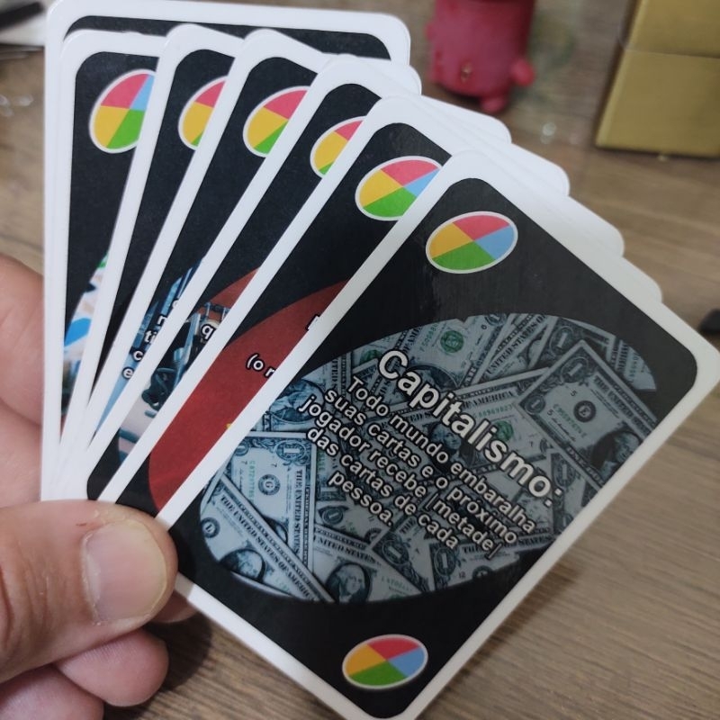 7 Cartas UNO personalizadas wild cards