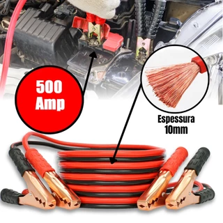 Cabo Chupeta Para Bateria De Carro Com 2m 500amp