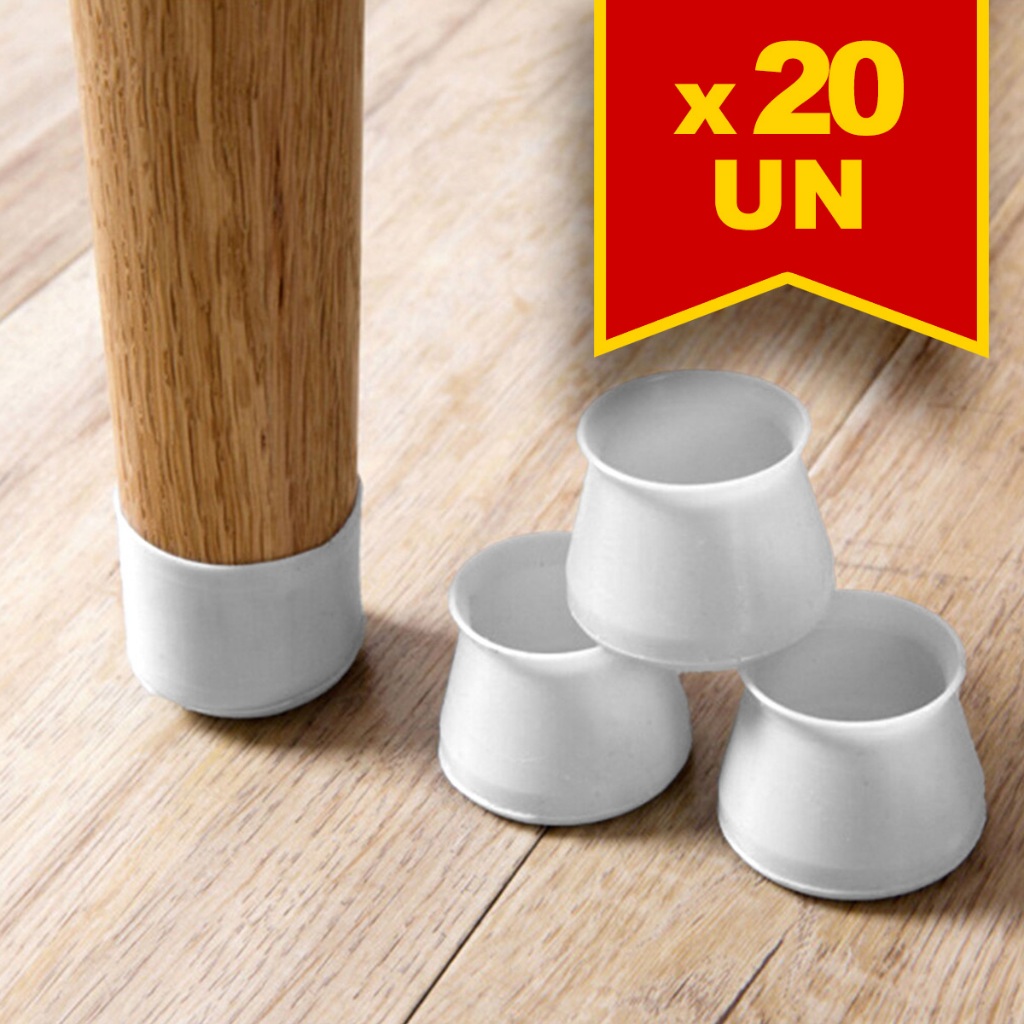 Kit 20 Protetor Pezinho de Mesa Cadeira Móveis em geral