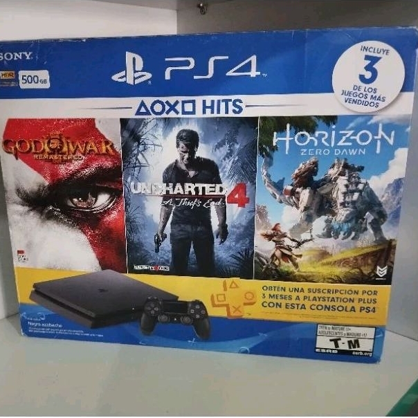 Playstation 4 Sony Hits Bundle 3, 1TB, 1 Controle, 3 Jogos Físicos - 2 ANOS  garantia