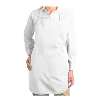AVENTAL Com 2 Bolsos Tecido Oxford Preto, Marrom, Branco Cozinha Hamburgueria Chef Restaurante