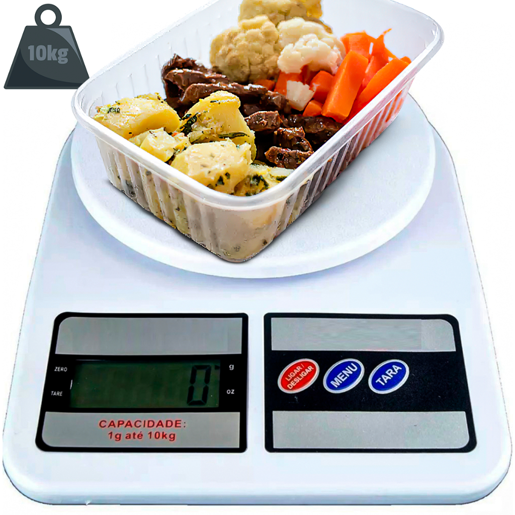 Balança Digital Precisão Cozinha 10kg Cozinha Fitness Nutrição Dieta ...