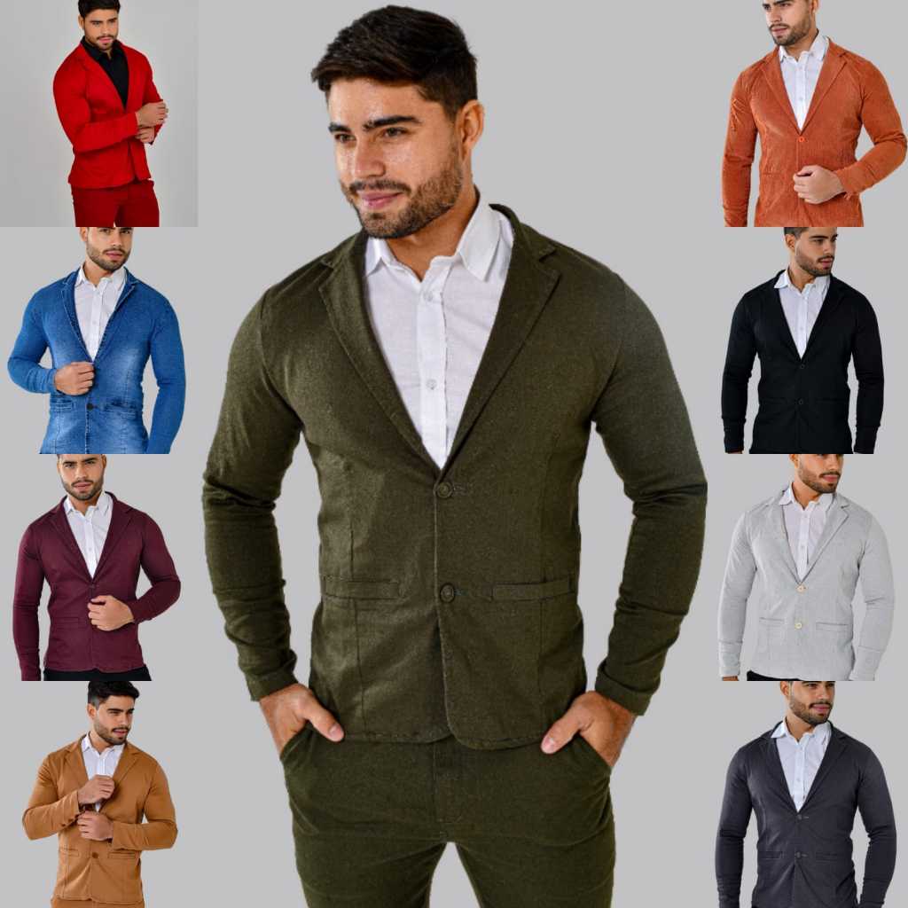 Blazer Masculino Vintage Xadrez Estilo Britânico – Mercado Roupas