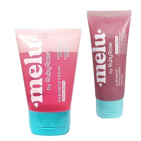 Kit Sabonete e Esfoliante Melu by Ruby Rose Vegano | Shopee Brasil