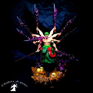 Action Figure do Zoro modo Asura modificado - One Piece
