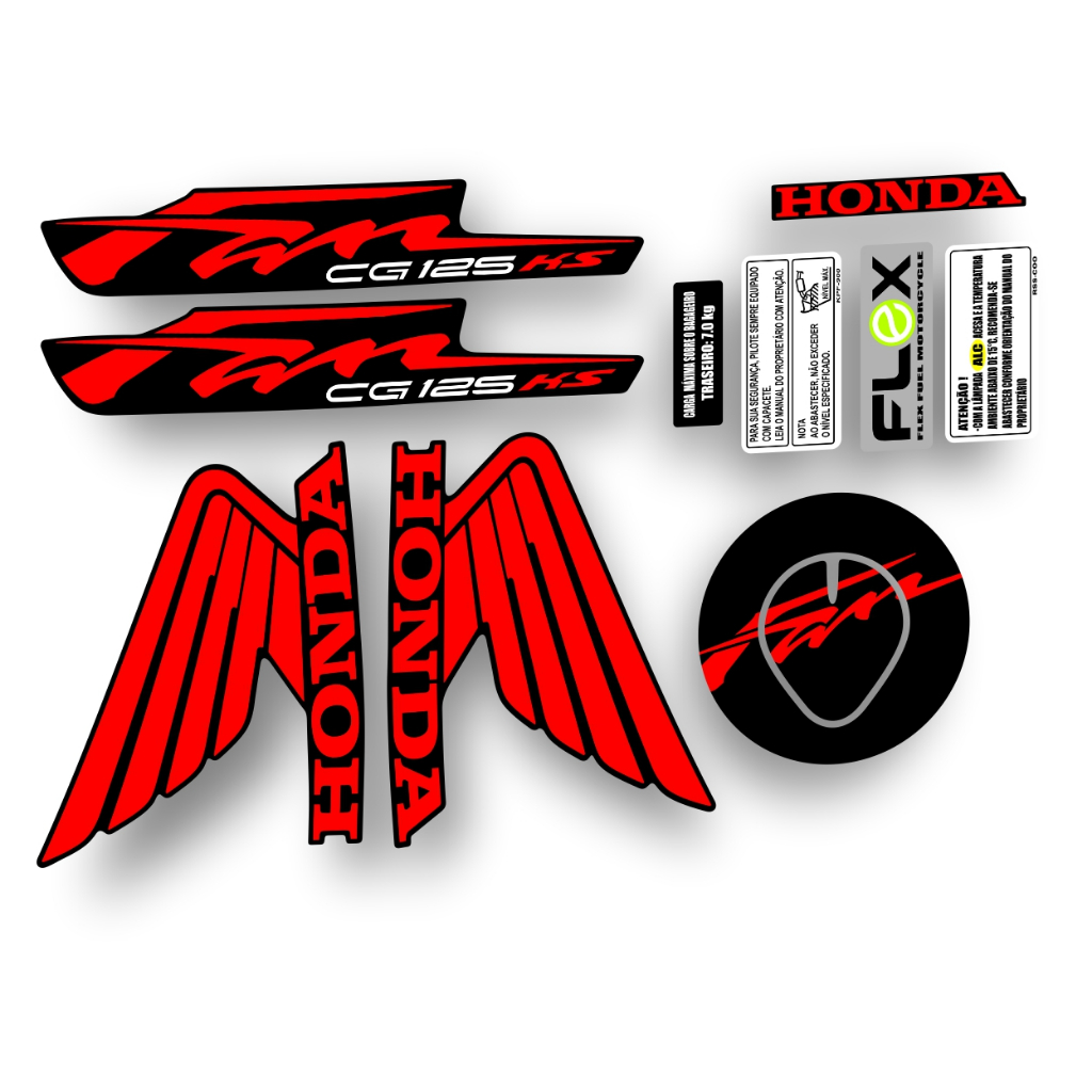 Kit adesivos 125 2012/13 KS moto preta