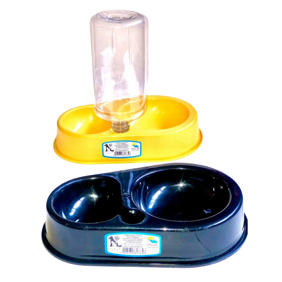 Comedouro Duplo Anti Formiga Pet Bebedouro automático suporte para Garrafa Comedouro - para cachorro gato coelho
