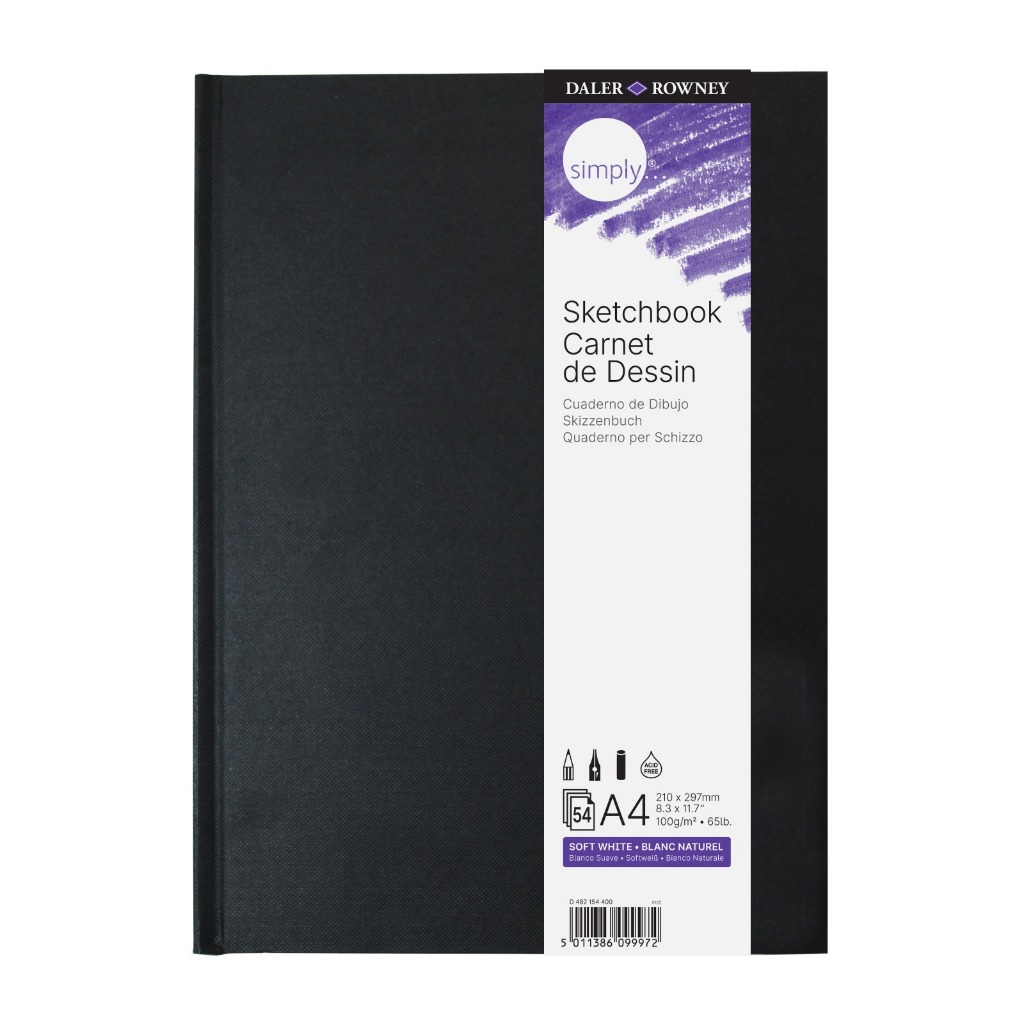 Sketchbook Daler Rowney Simply 100g 54 Folhas Canson | Shopee Brasil