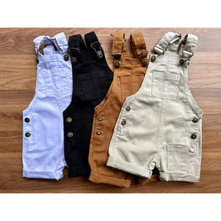 Indicado Macacão jardineira jeans infantil menino short luxo