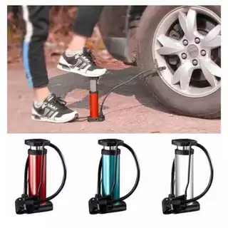 Bomba De Ar Pedal Alta Pressão Pneu Bola Bicicleta Moto Envio Imediato!