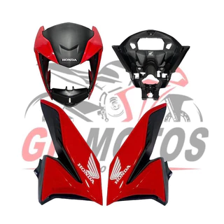 KIT CARENAGEM MOD HONDA CG TITAN 160 2022/24 VERMELHO MACEIÓ COR FAN 19/20/21