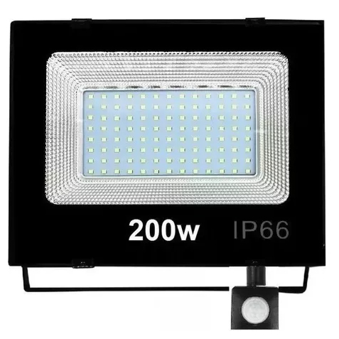 Refletor 200w Sensor Presença E Fotocélula Aaatop Holofote Cor Da Carcaça Preto Cor Da Luz Branco-frio 110v/220v