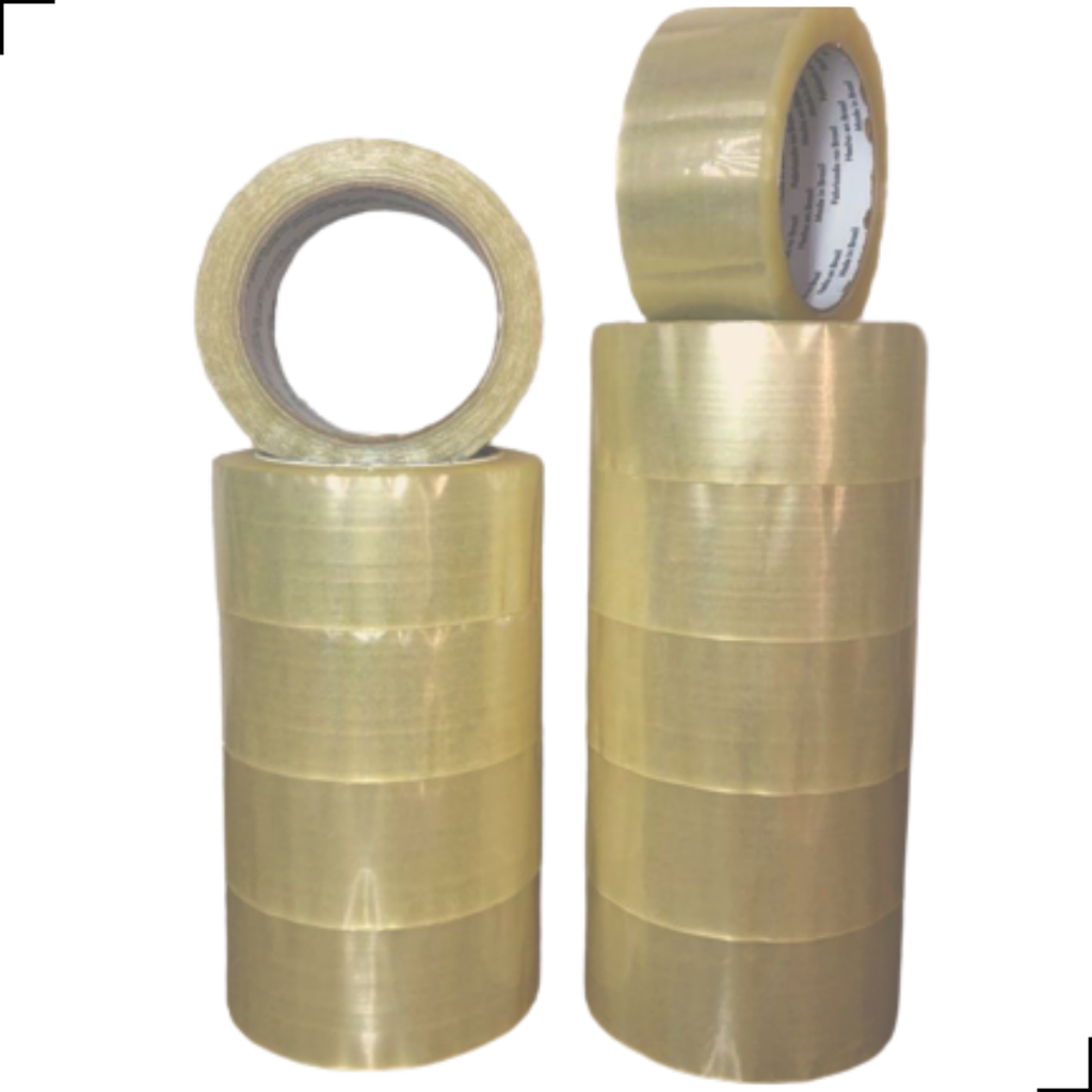 10 Rolos Fitas Adesivas 45mm x 100metros Transparente