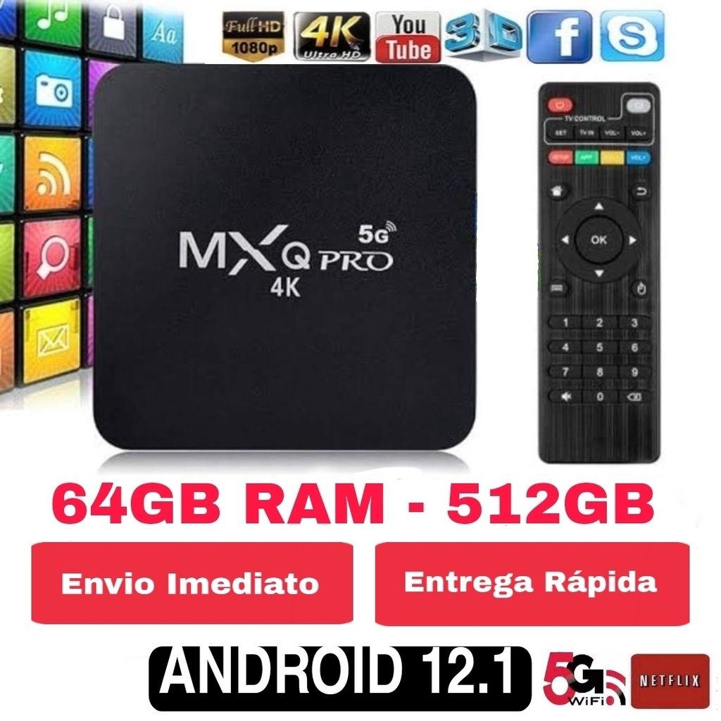 *Modelo 2024* Aparelho Conversor Smart Tv 4k 5G - Última Geração - Envio Imediato - Entrega Rápida