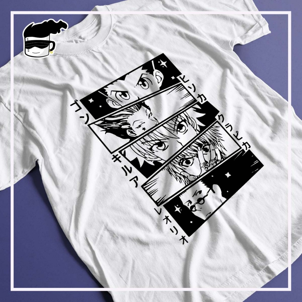 Camisa Hunter x Hunter Kurapika Leorio Gon Killua Camiseta - Mago