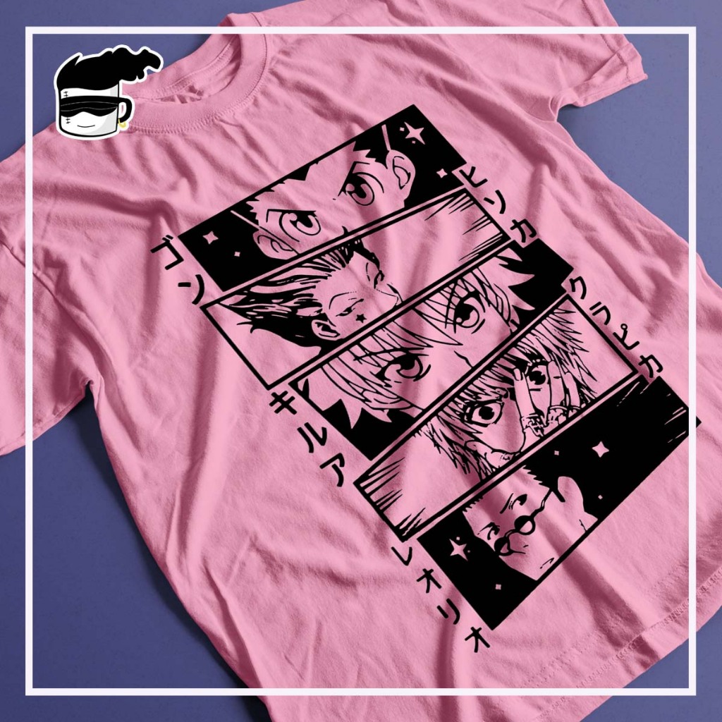 HUNTER X HUNTER ANIME - CAMISETA UNISSEX E BABY LOOK 100% POLIÉSTER