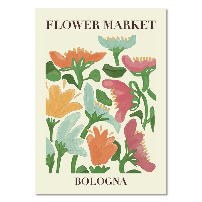GLRSSN Lot de 6 impressions murales Marché aux fleurs Matisse du milieu