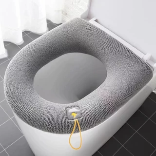 Tampa Do Tapete Vaso Sanitrio Tricotar TecidoMacio Quente Lavavel Almofada Sanitaria