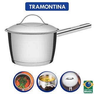 Panela Caldeirão Aço Inox Com Cabo Allegra 2,1 Litros Tramontina