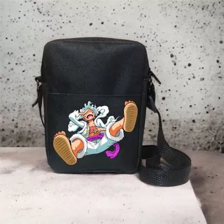 Bolsa Bag Lateral Anime Street wear gamer Shoulder Pochete com ziper Unissex Alça regulável 776