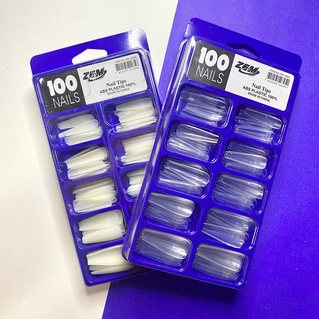 Unha Tips FN Modelo Bailarina Com 100 unidade | Shopee Brasil