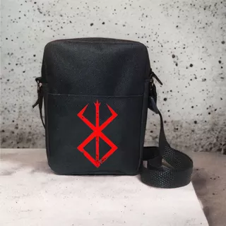 Bolsa Bag Lateral Anime Street wear gamer Shoulder Pochete com ziper Unissex Alça regulável 778