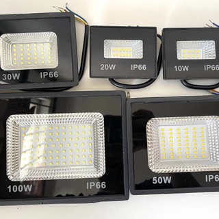 Refletor Led 10/20/30/50/100w Smd Prova D´água Ip66 Holofote Cor Verde Azul E BQ