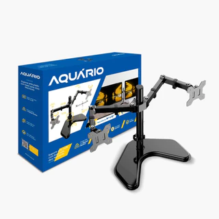 Suporte Articulado para 2 Monitores de 14 a 32" com Base Fixa SIM-3000