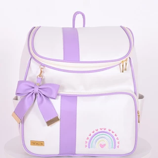 Mochila Maternidade Arco Íris Lilás - 01 Peça
