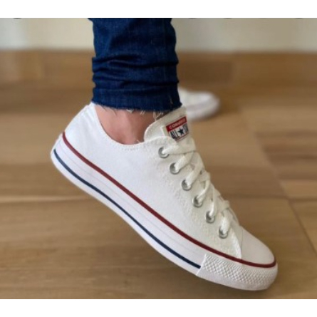 Tenis All Star Retro Skate Cano Baixo Branco Couro Lona Varias Cores ...