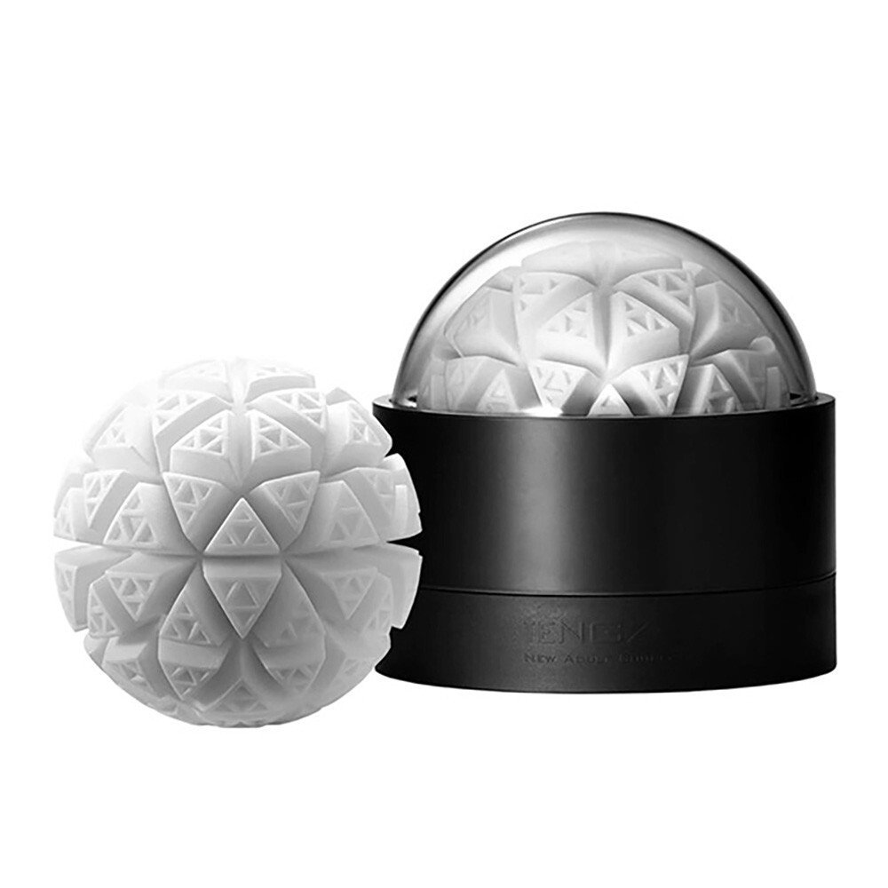 Masturbador Masculino Texturizado Tenga GEO Glacier Branco 12097