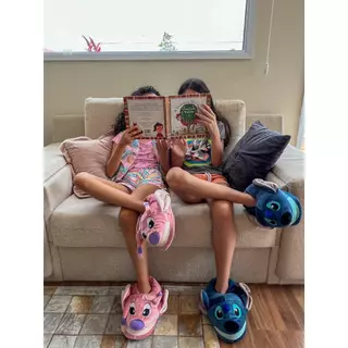 Pantufas Stitch ou Angel