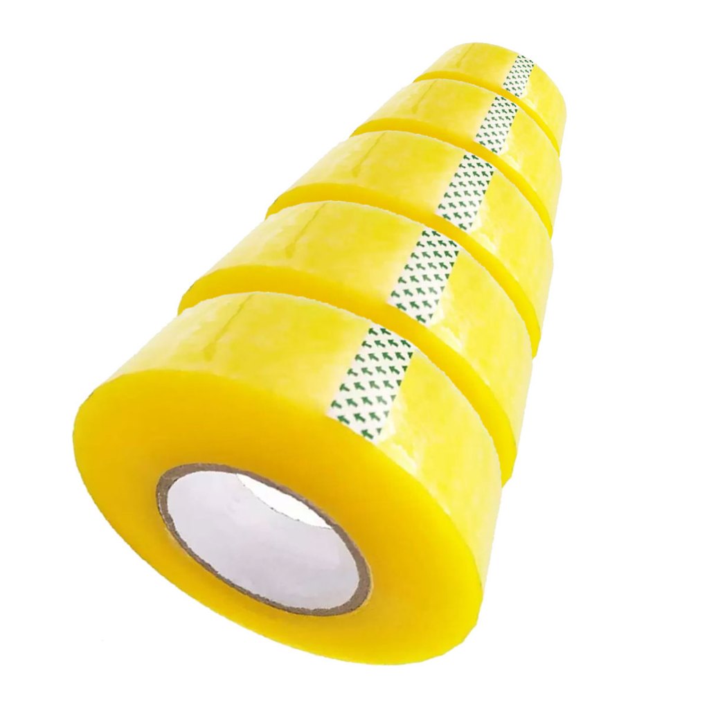 Kit com 5 Fitas Adesivas Durex Transparente Embalar Caixa Larga 300m Melhor para Suporte