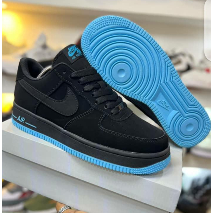 Tenis Air Force Lv8 Ultility 0'7 Refletivo Masculino Preto camurça Sola Azul Envio Hoje Aproveite