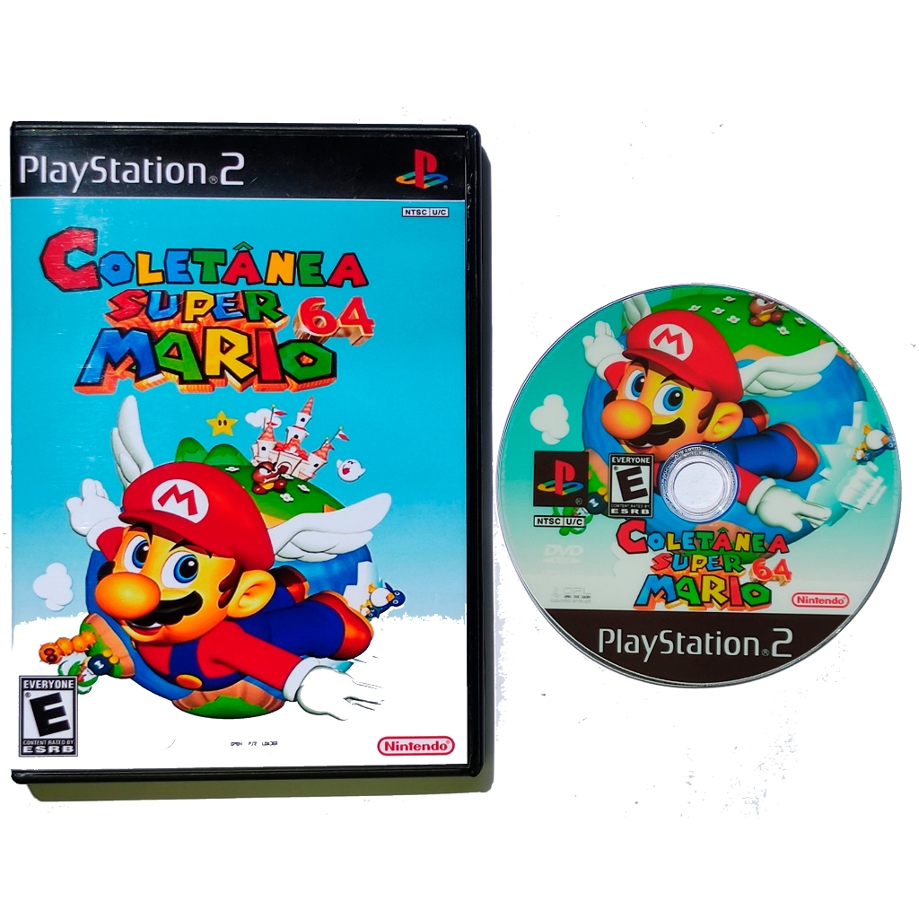 Super mario 64 Jogo ps2 midia fisica