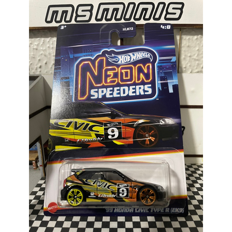Hot Wheels Neon Speeders - ‘99 Honda Civic Type R (EK9)