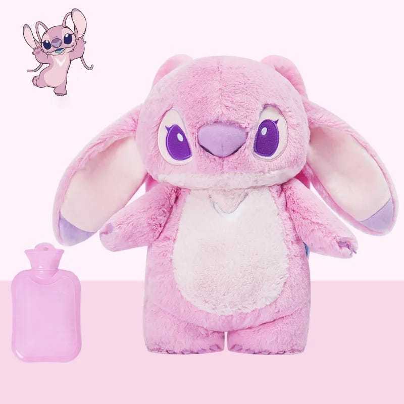 Bolsa termica angel stitch rosa pelucia