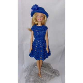 Roupinha de Crochê Para Barbie Com Gráfico Vestido e Chapéu para Barbie  Roupas  barbie de crochê, Roupas de crochê para bonecas, Vestido de boneca de crochê
