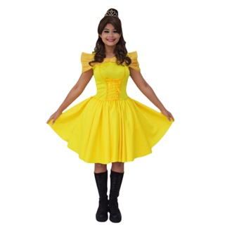 Vestido da best sale bela para adulto