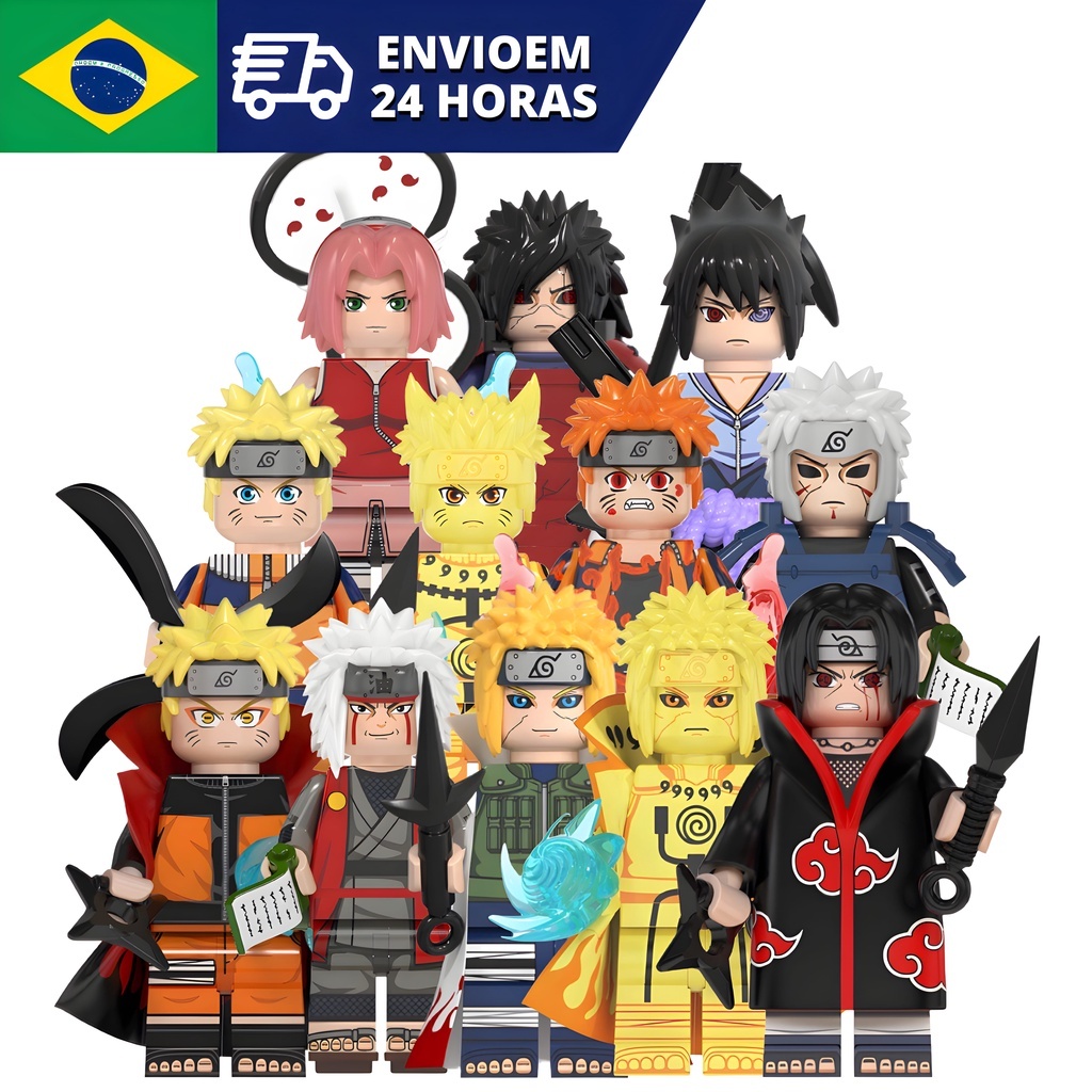 Lego Naruto Shippuden minifiguras Bonecos Blocos De Montar