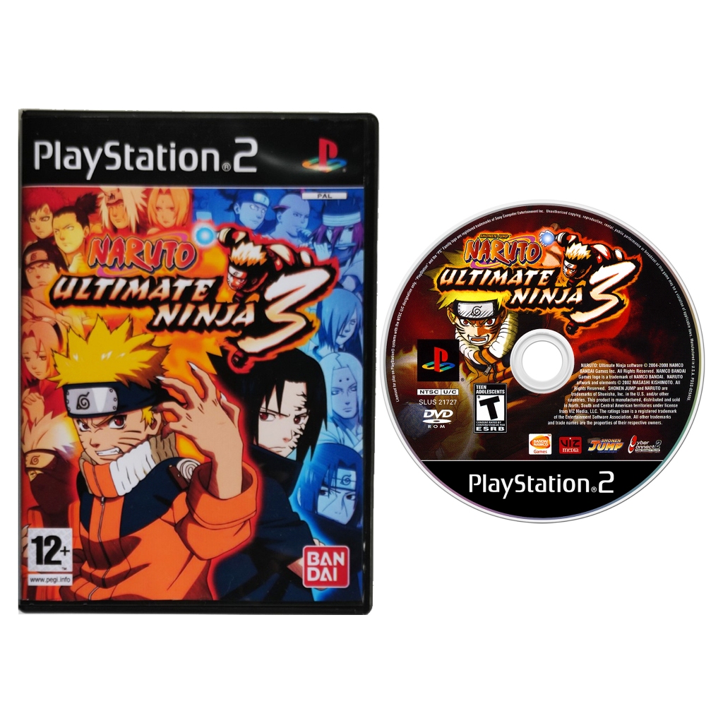 Naruto Ultimate Ninja 3 [REPRO-PACTH] - PS2 - Sebo dos Games - 10 anos!