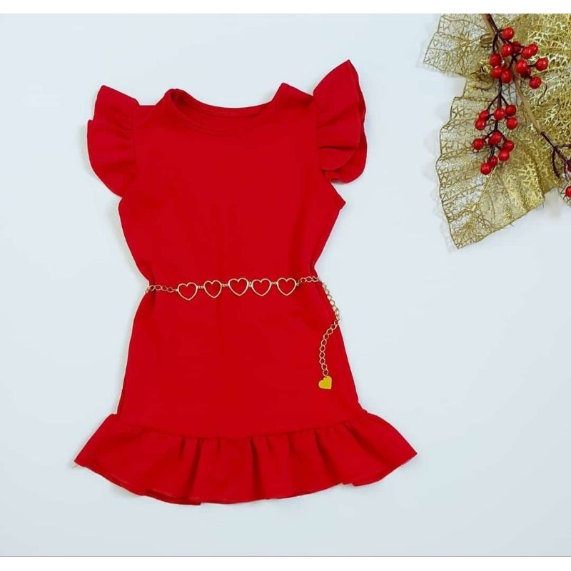 Vestido vermelho hot sale para adolescente