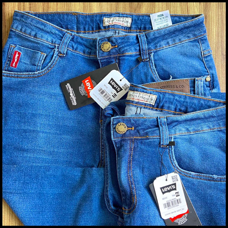 calça jeans masculina tradicional