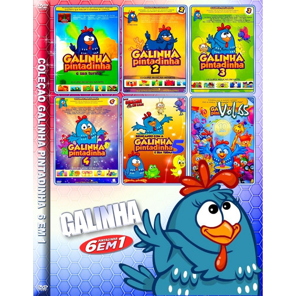 Dvds Galinha Pintadinha, Coleção Completa, Item Infantil Dvd Video Usado  51974289