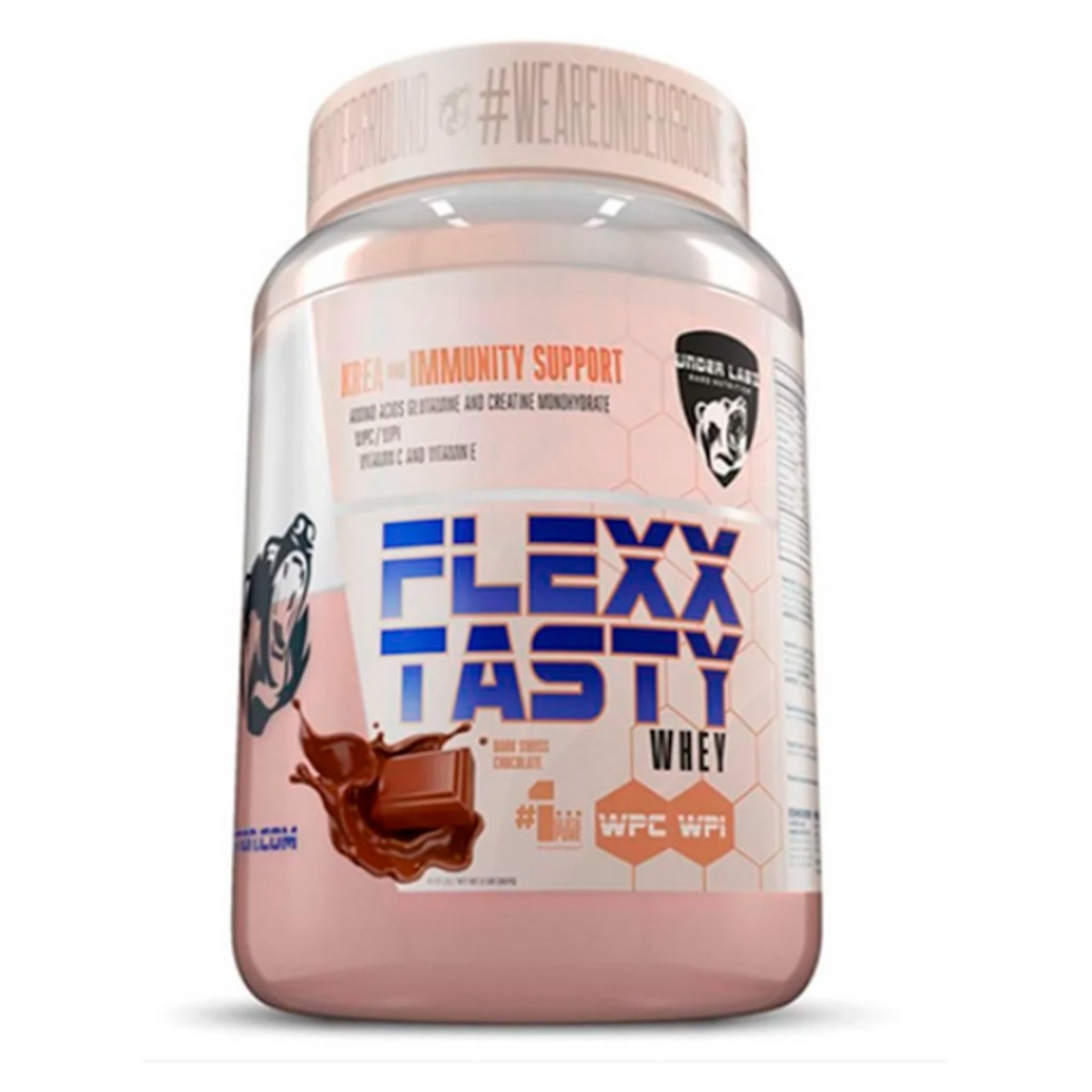 Whey Protein Flexx Tasty 907g Sabor Dark Swiss Chocolate – Under Labz